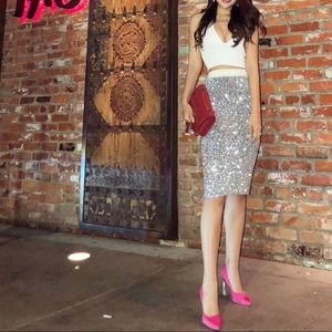 Zara Bling Bling pencil skirt $10